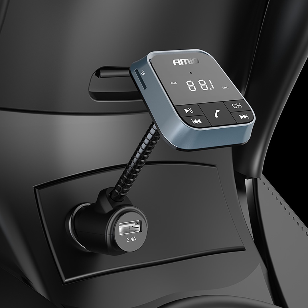 Αναμεταδοτής Αναπτήρα AMiO Transmitter FM/Bluetooth/USB/12-24V