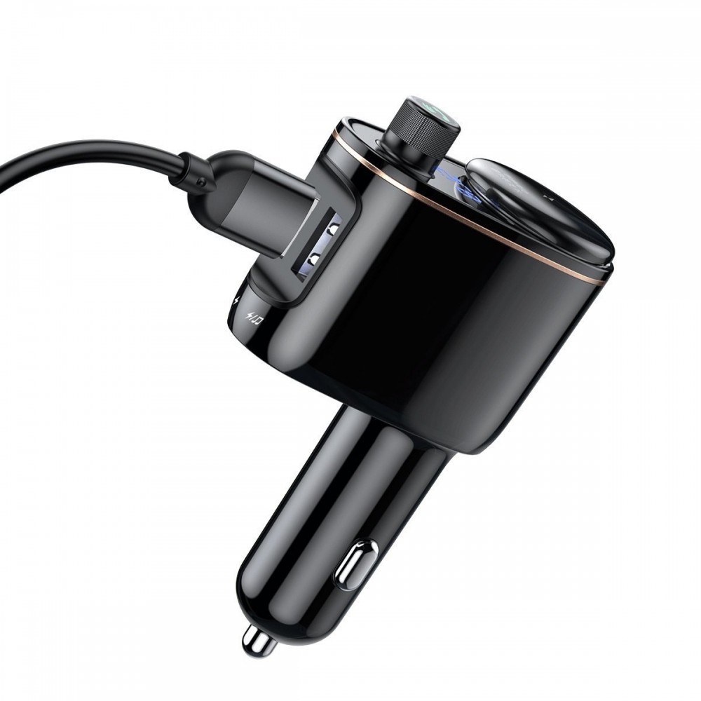 Αναμεταδοτής Αναπτήρα BASEUS Transmitter FM/Bluetooth/2 x USB/12-24V