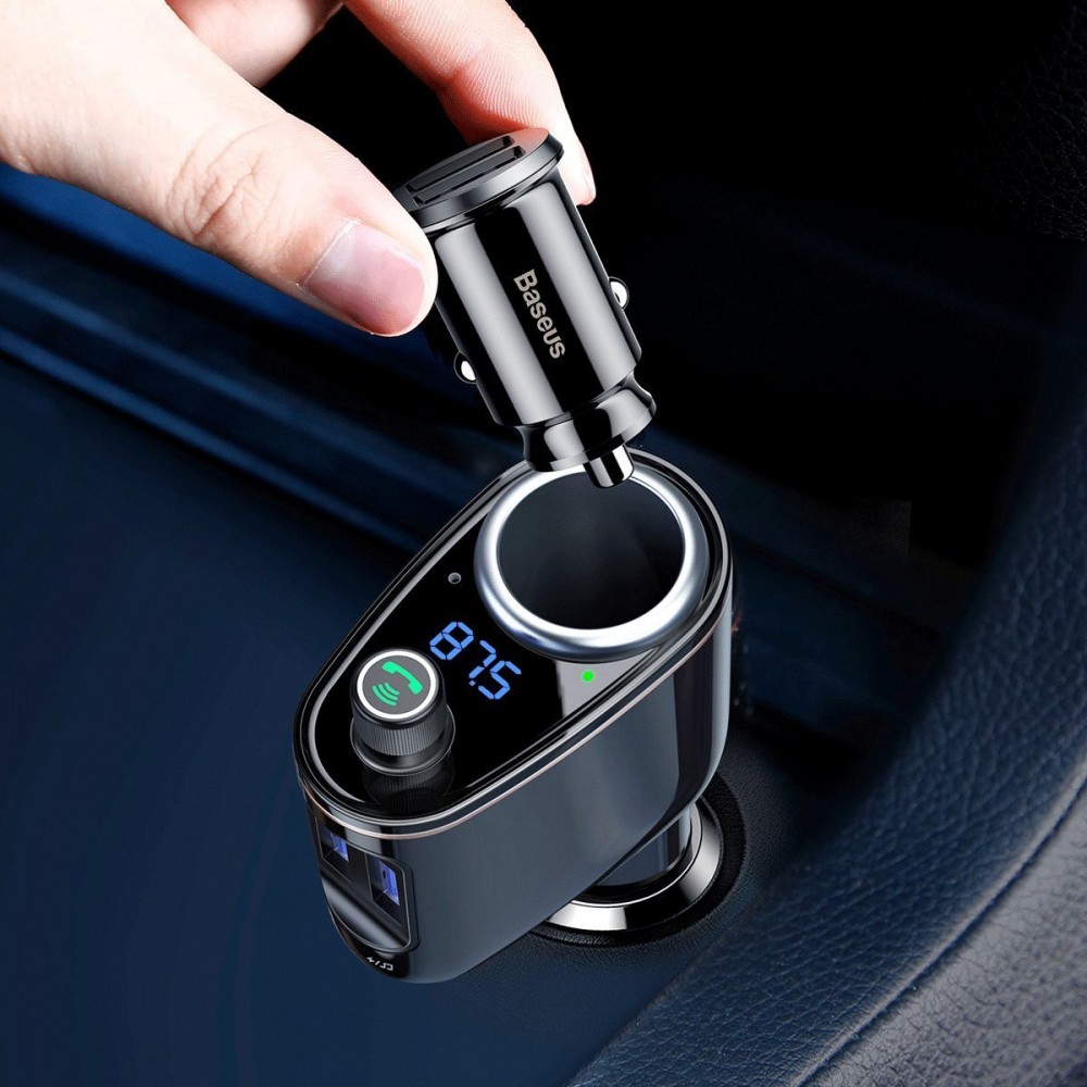 Αναμεταδοτής Αναπτήρα BASEUS Transmitter FM/Bluetooth/2 x USB/12-24V