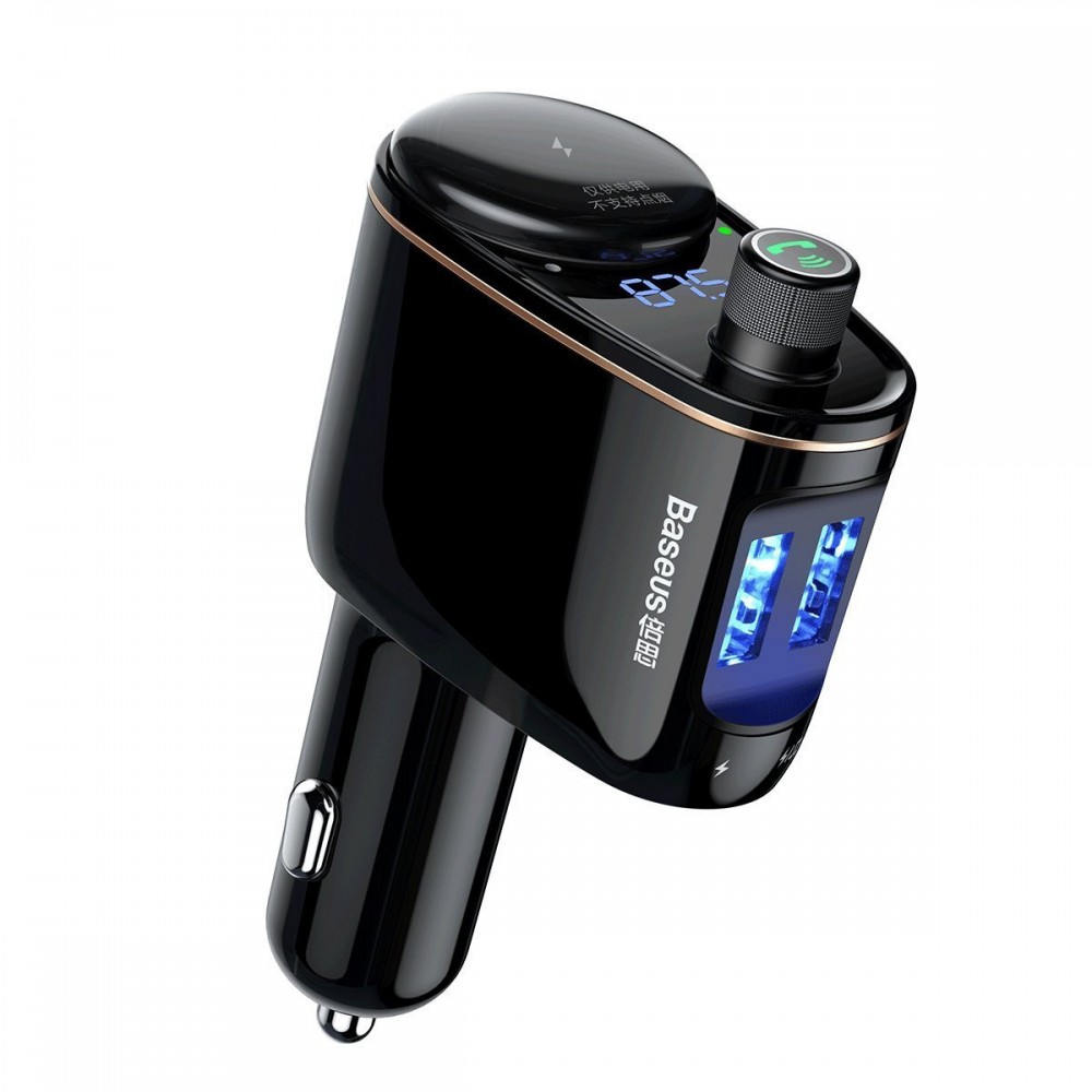 Αναμεταδοτής Αναπτήρα BASEUS Transmitter FM/Bluetooth/2 x USB/12-24V