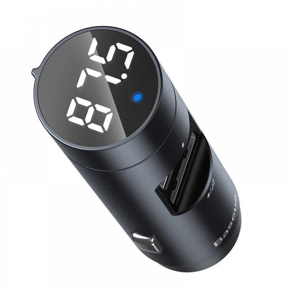 Αναμεταδοτής Αναπτήρα & Power Bank BASEUS Transmitter FM/ Bluetooth/ 2 x USB/ 12V - 24V