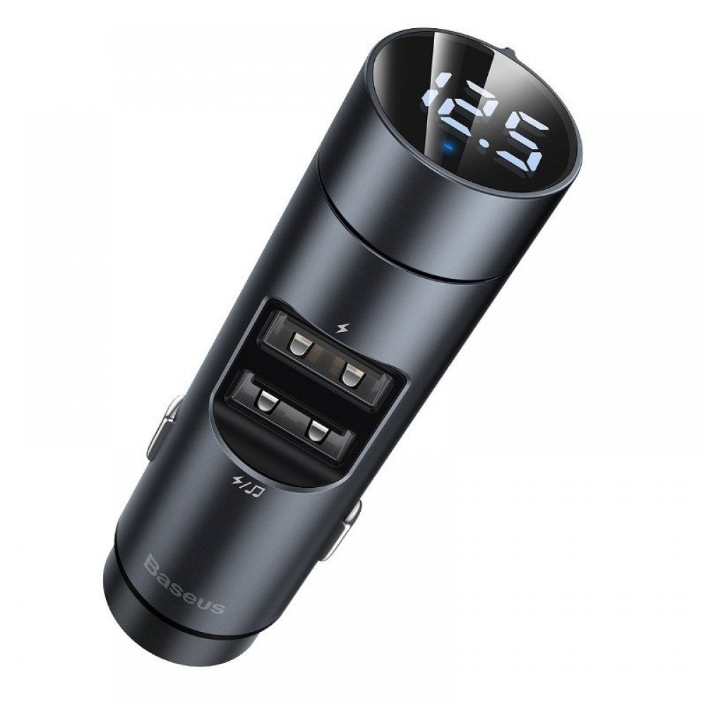 Αναμεταδοτής Αναπτήρα & Power Bank BASEUS Transmitter FM/ Bluetooth/ 2 x USB/ 12V - 24V