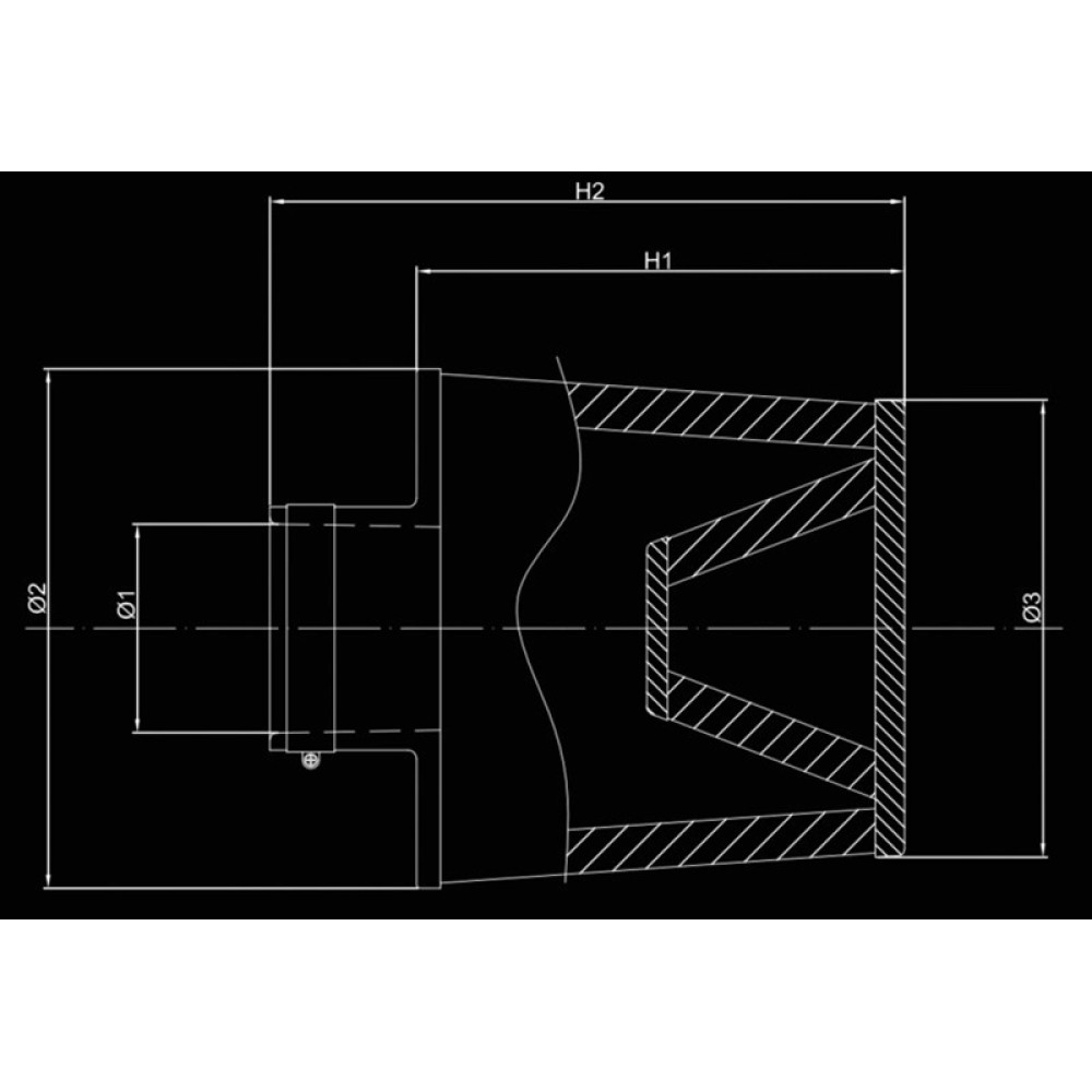 Φιλτροχοάνη Διπλού Κώνου Φ:70mm x H:152mm 1τμχ BMC