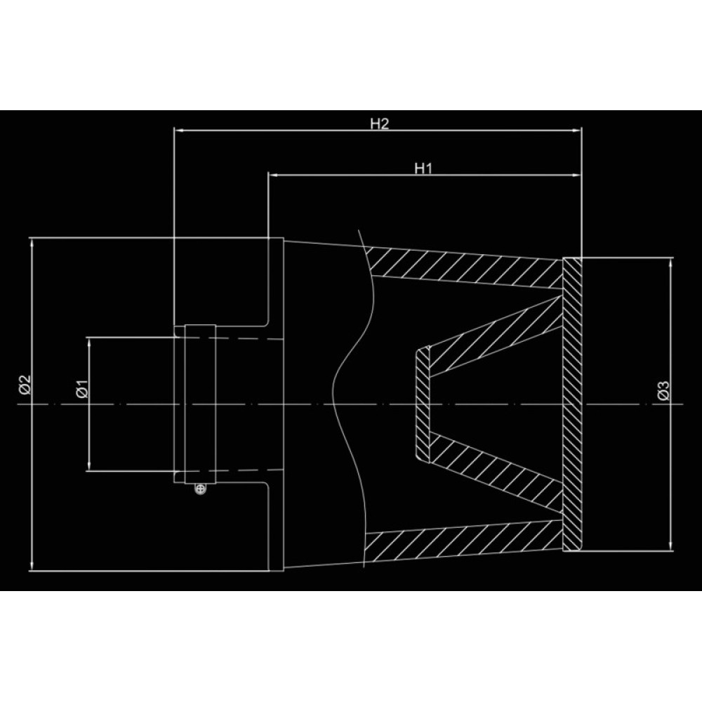 Φίλτρoχοάνη Διπλού Κώνου Φ:76mm x H:133mm 1τμχ BMC