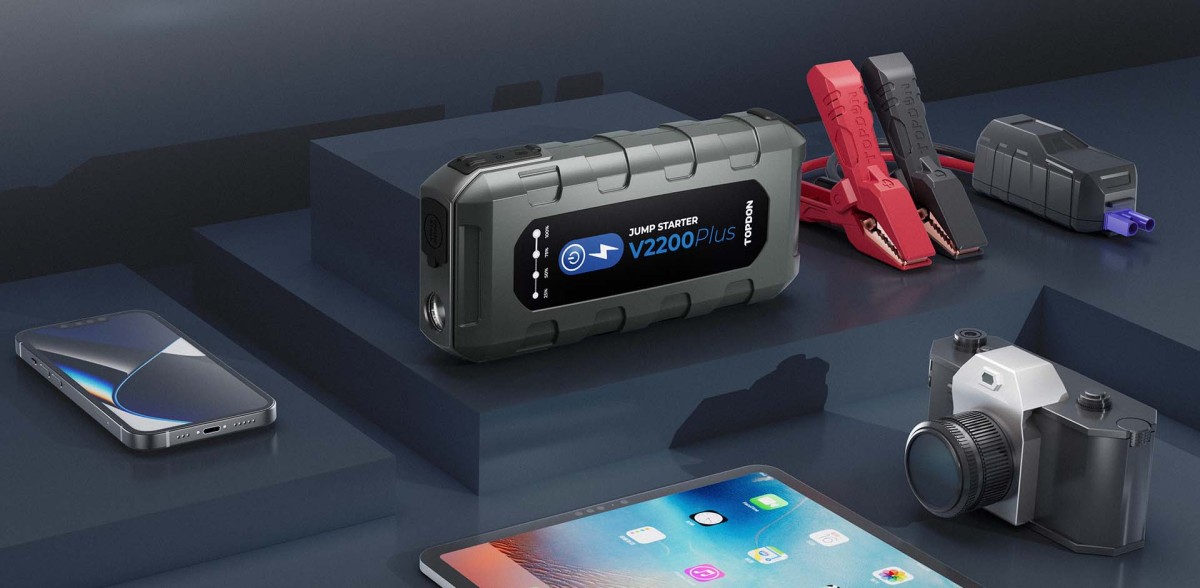 Εκκινητής Λιθίου & Διαγνωστικό Μπαταρίας TOPDON V2200PLUS (12V / 2200A)