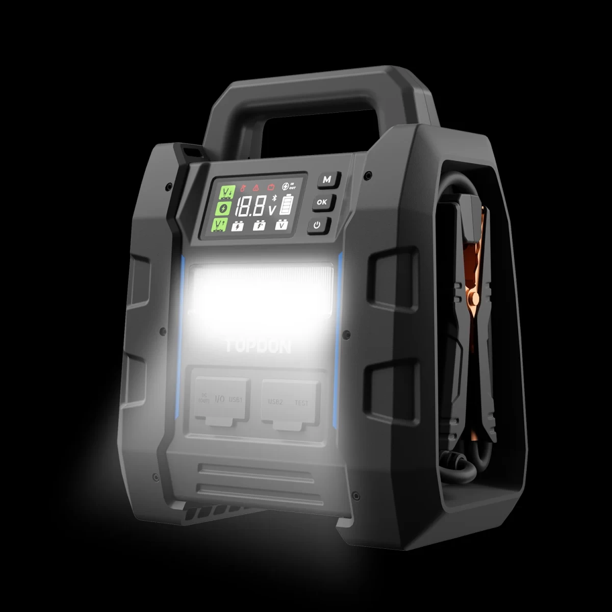 Εκκινητής Λιθίου & Διαγνωστικό Μπαταρίας TOPDON V4500PLUS (12V / 4500A)