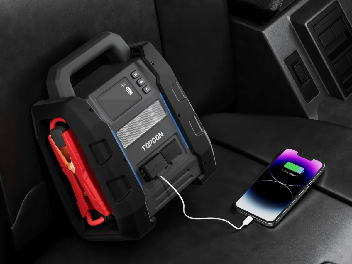 Εκκινητής Λιθίου & Διαγνωστικό Μπαταρίας TOPDON V4500PLUS (12V / 4500A)