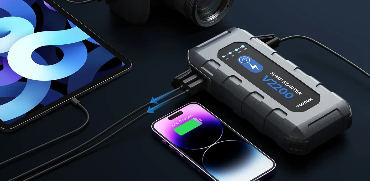 Εκκινητής Λιθίου TOPDON V2200 (12V / 2200A)