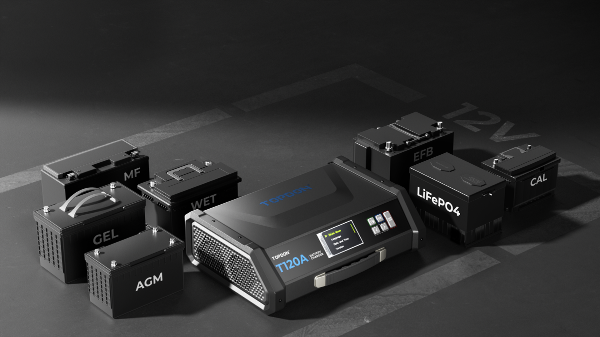 Έξυπνος Φορτιστής & Συντηρητής Μπαταρίας TOPDON T120A (12V - 24V / 120A / 5m)