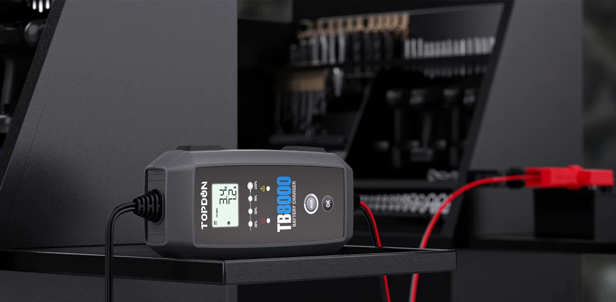 Έξυπνος Φορτιστής & Συντηρητής Μπαταρίας TOPDON TB8000 (6V - 12V / 8A)