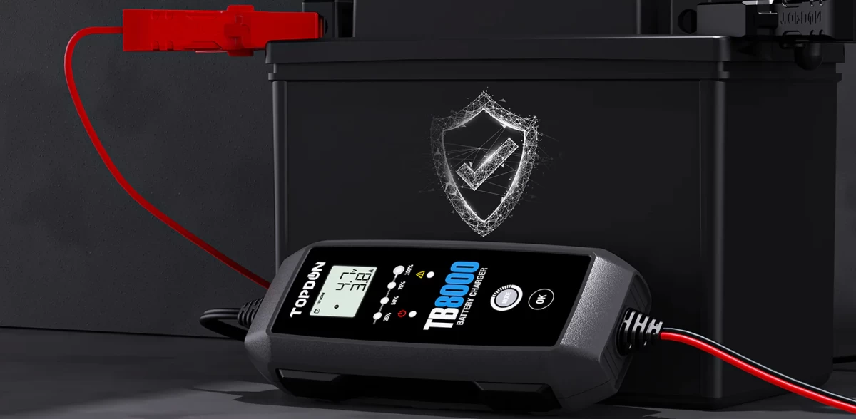 Έξυπνος Φορτιστής & Συντηρητής Μπαταρίας TOPDON TB8000 (6V - 12V / 8A)