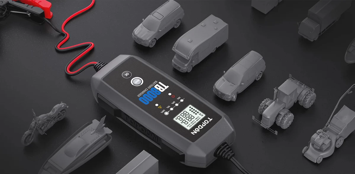 Έξυπνος Φορτιστής & Συντηρητής Μπαταρίας TOPDON TB8000 (6V - 12V / 8A)