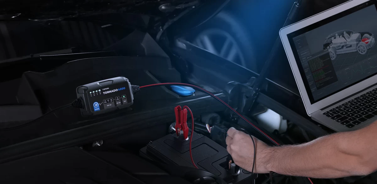 Έξυπνος Φορτιστής & Συντηρητής Μπαταρίας TOPDON TORNADO 4000 (6V - 12V / 4A)