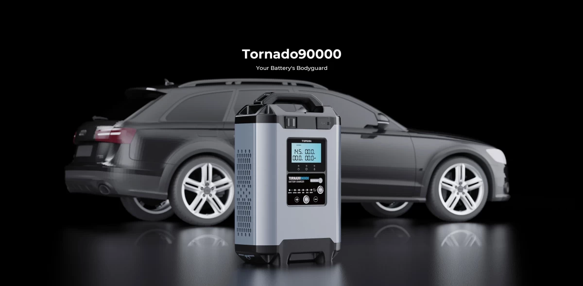 Φορτιστής & Σταθερό Τροφοδοτικό TOPDON TORNADO 90000 (12V - 24V)