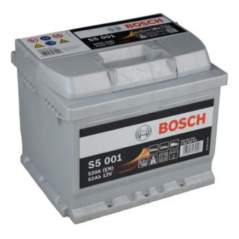 Μπαταρία BOSCH S5 001 (52Ah 520A 12V)