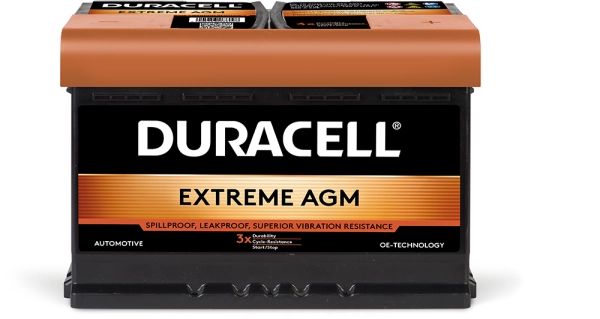 Μπαταρία DURACELL EXTREME AGM DE 70 AGM (70Ah 760A 12V)