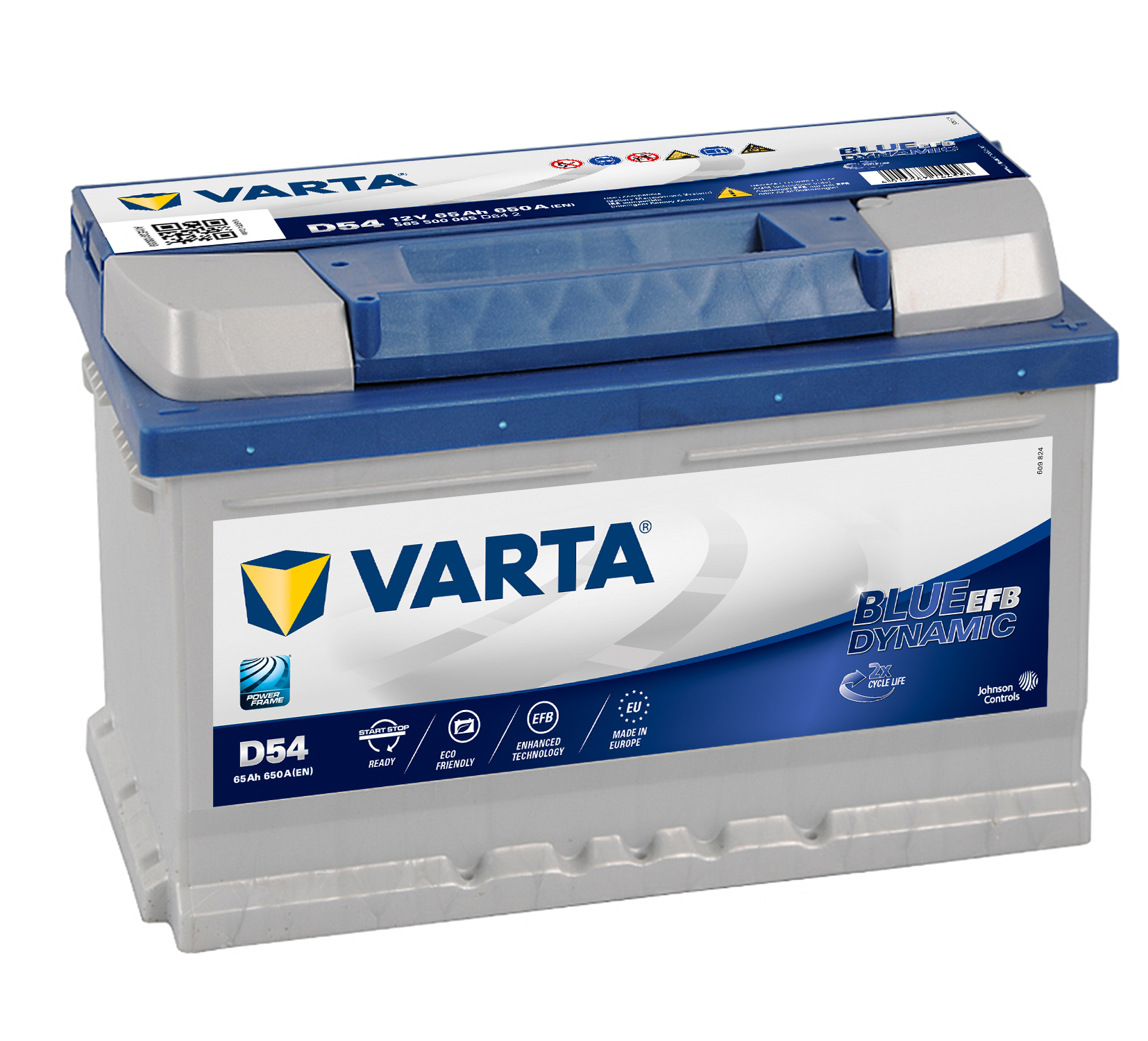 Μπαταρία VARTA Blue Dynamic EFB D54 (65Ah 650A 12V)