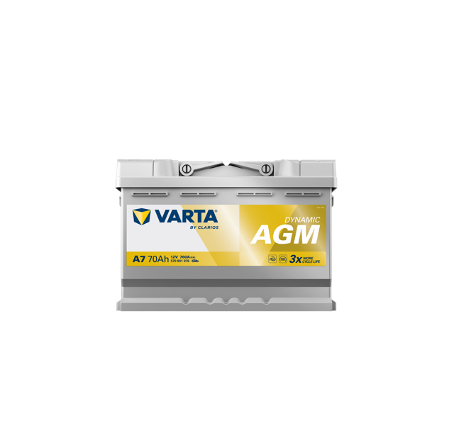 Μπαταρία VARTA Dynamic AGM A7 (70Ah 760A 12V)