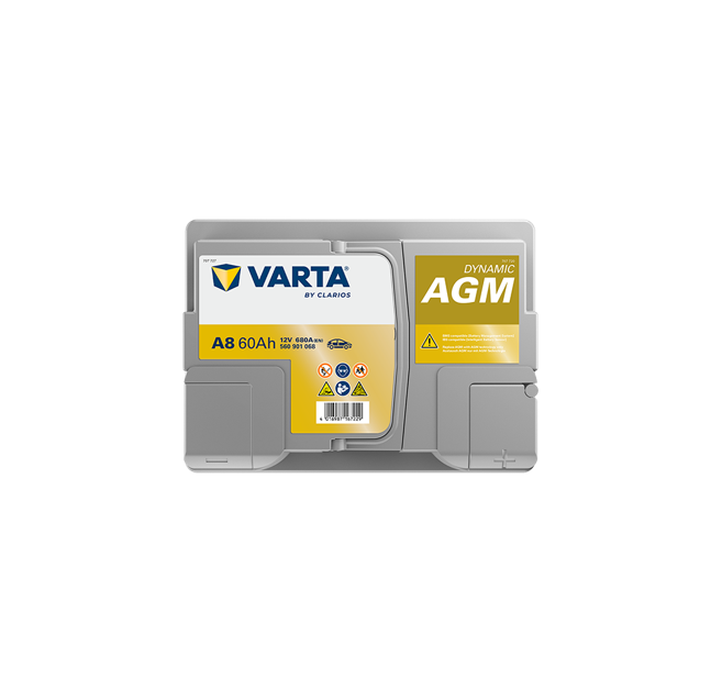 Μπαταρία VARTA Dynamic AGM A8 (60Ah 680A 12V)
