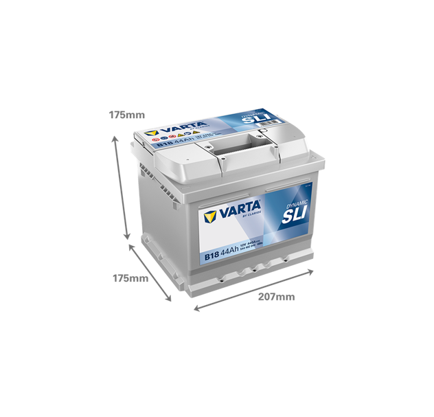 Μπαταρία VARTA Dynamic SLI B18 (44Ah 440A 12V)
