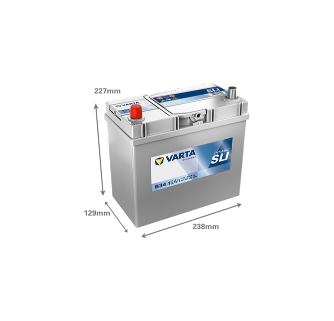 Μπαταρία VARTA Dynamic SLI B34 (45Ah 330A 12V)