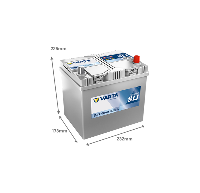 Μπαταρία VARTA Dynamic SLI D47 (60Ah 540A 12V)