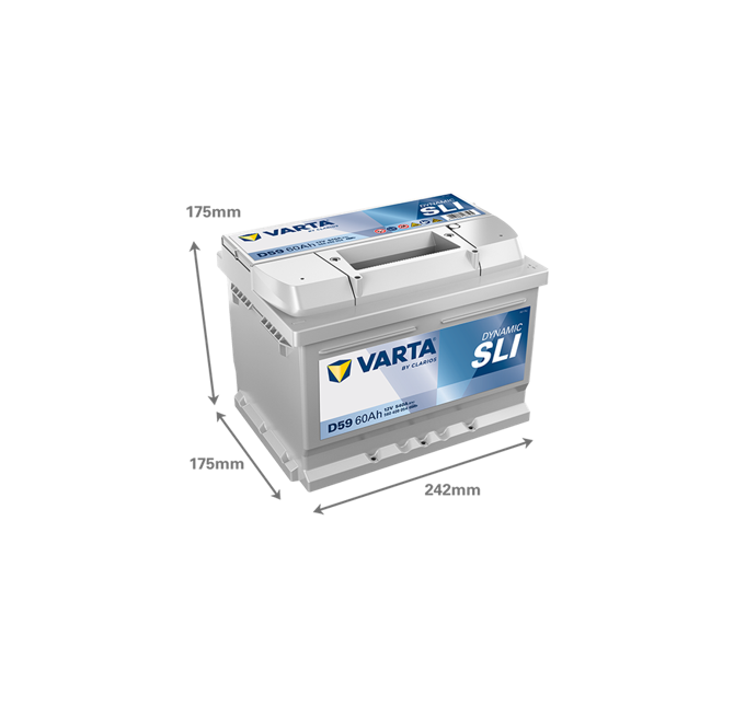 Μπαταρία VARTA Dynamic SLI D59 (60Ah 540A 12V)