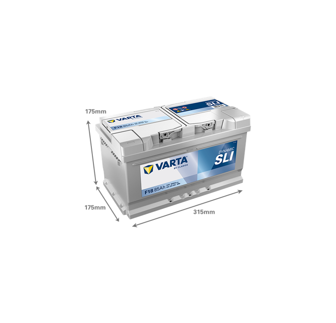 Μπαταρία VARTA Dynamic SLI F18 (85Ah 800A 12V)