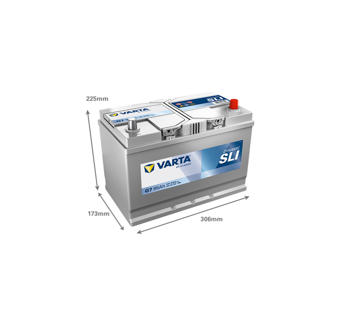 Μπαταρία VARTA Dynamic SLI G7 (95Ah 830A 12V)