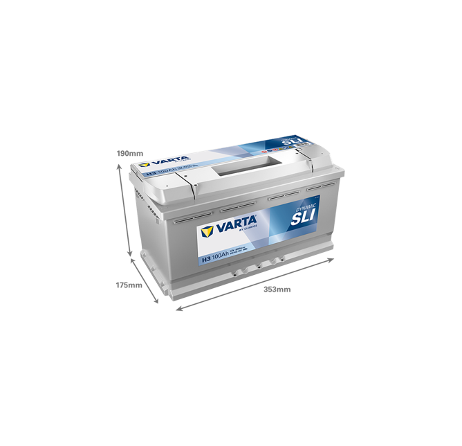 Μπαταρία VARTA Dynamic SLI H3 (100Ah 830A 12V)