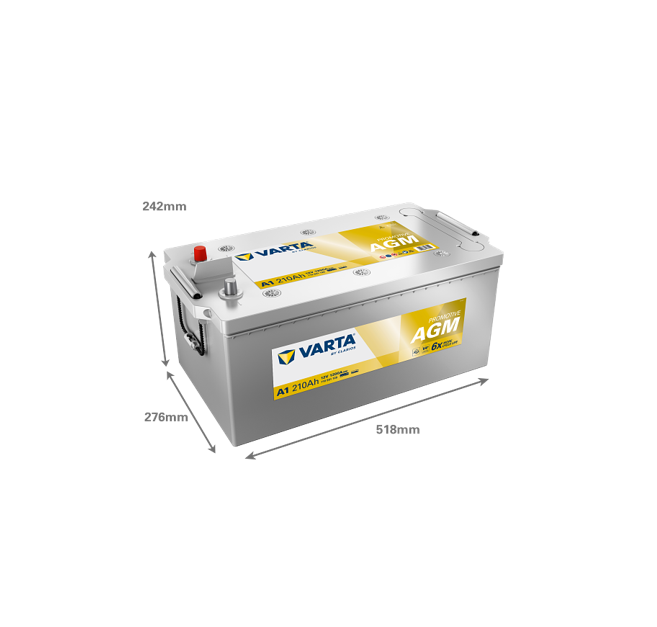 Μπαταρία VARTA ProMotive AGM A1 (210Ah 1200A 12V)