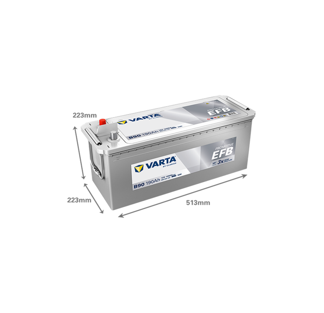 Μπαταρία VARTA ProMotive EFB B90 (190Ah 1050A 12V)