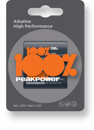 Μπαταρία 100% Peakpower 9V (6LR61)