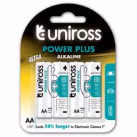 Μπαταρίες UNIROSS Power Plus Alkaline AA (4 τεμάχια)