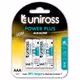 Μπαταρίες UNIROSS Power Plus Alkaline AAA (4 τεμάχια)