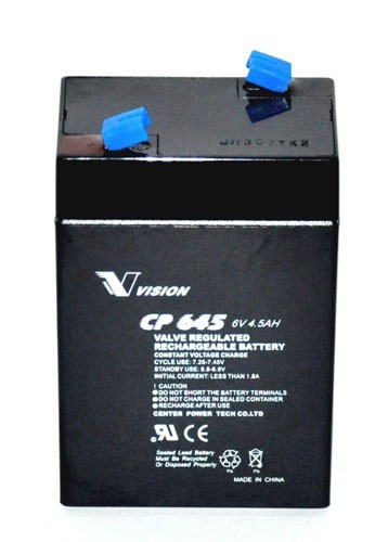 Μπαταρία VISION 4.5Ah 6V (CP645)