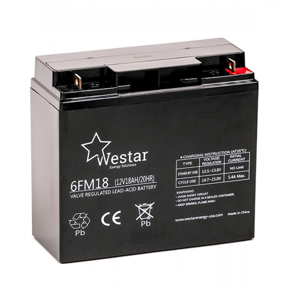 Μπαταρία Westar 12V 18Ah (6FM18)