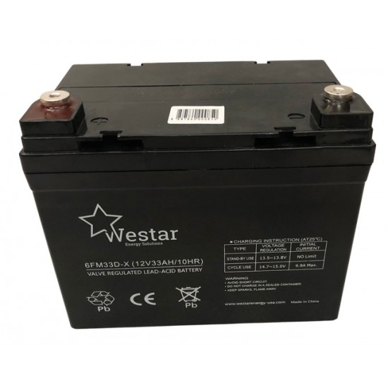 Μπαταρία Westar 33Ah 12V (6FM33)