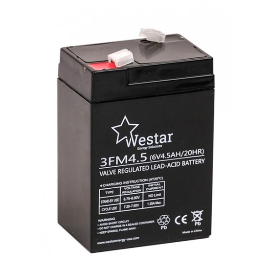 Μπαταρία Westar 4.5Ah 6V (3FM4.5)
