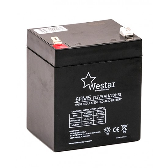 Μπαταρία Westar 5Ah 12V (6FM5)