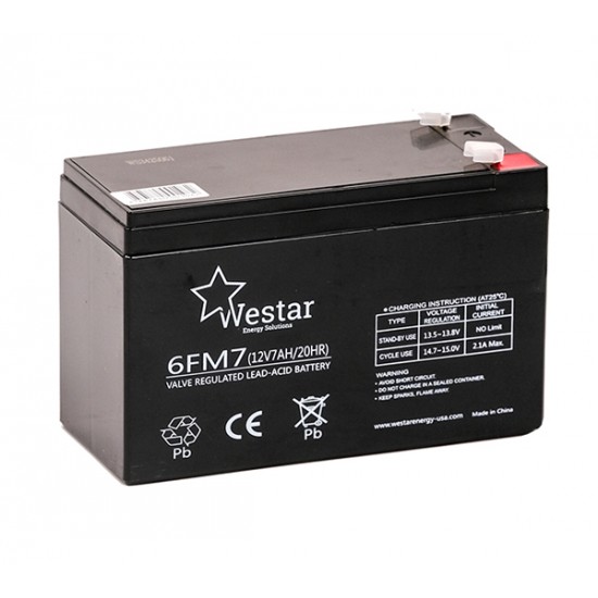 Μπαταρία Westar 7Ah 12V (6FM7)