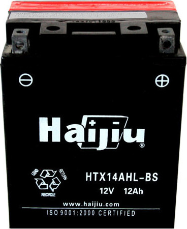 Μπαταρία HAIJIU 14Ah 190A 12V (HTX 14AHL-BS/HB14L-A2/B2)