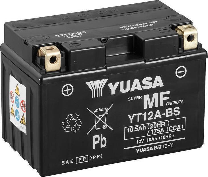Μπαταρία YUASA 10Ah 175A 12V (YT 12A-BS)