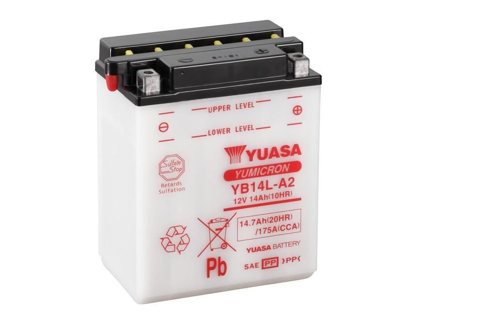 Μπαταρία YUASA 14.7Ah 175A 12V (YB 14L-A2)