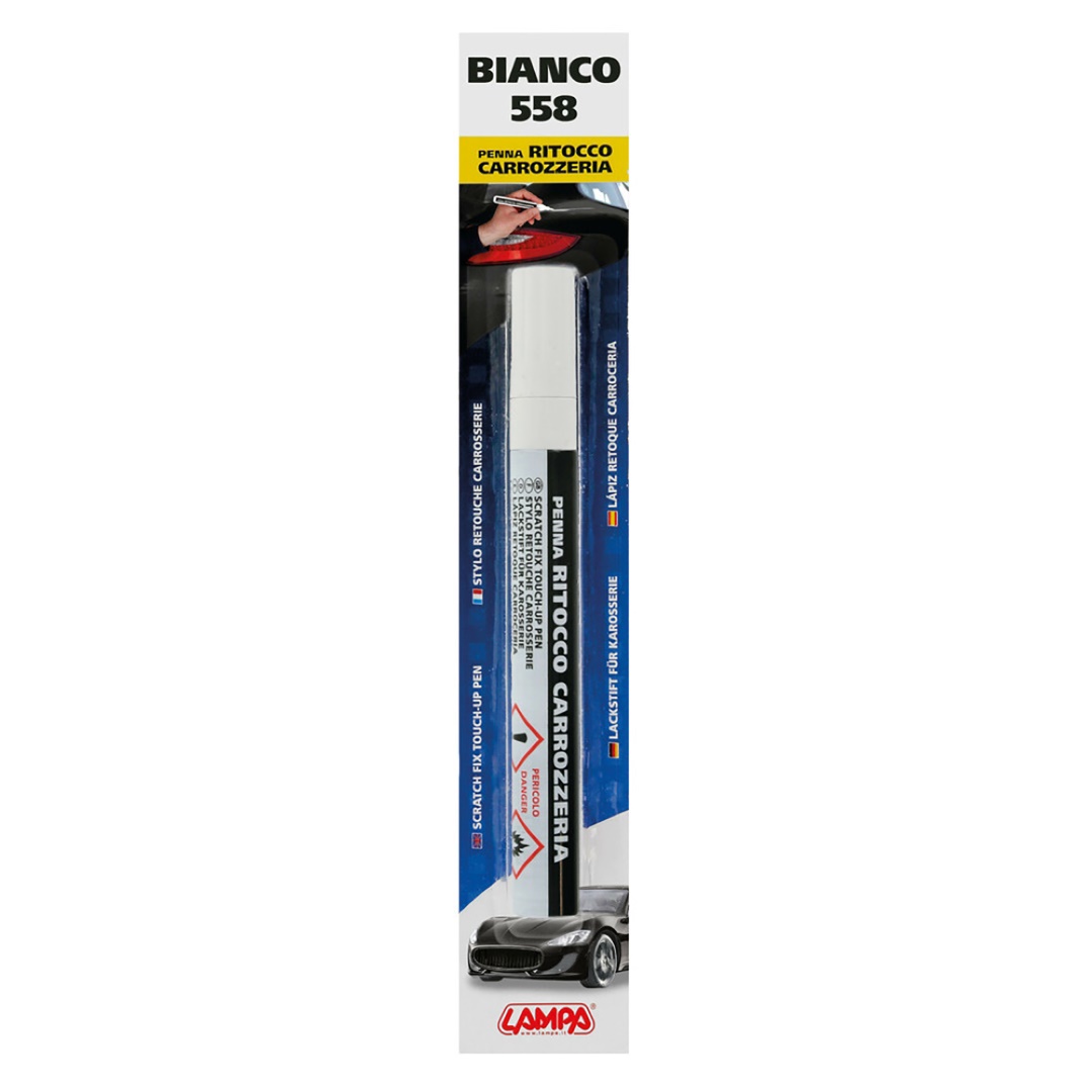 Στυλό Επισκευής Γρατζουνιών LAMPA SCRATCH FIX TOUCH-UP Με Κωδικό Χρώματος 558 (Άσπρο / 150ml)