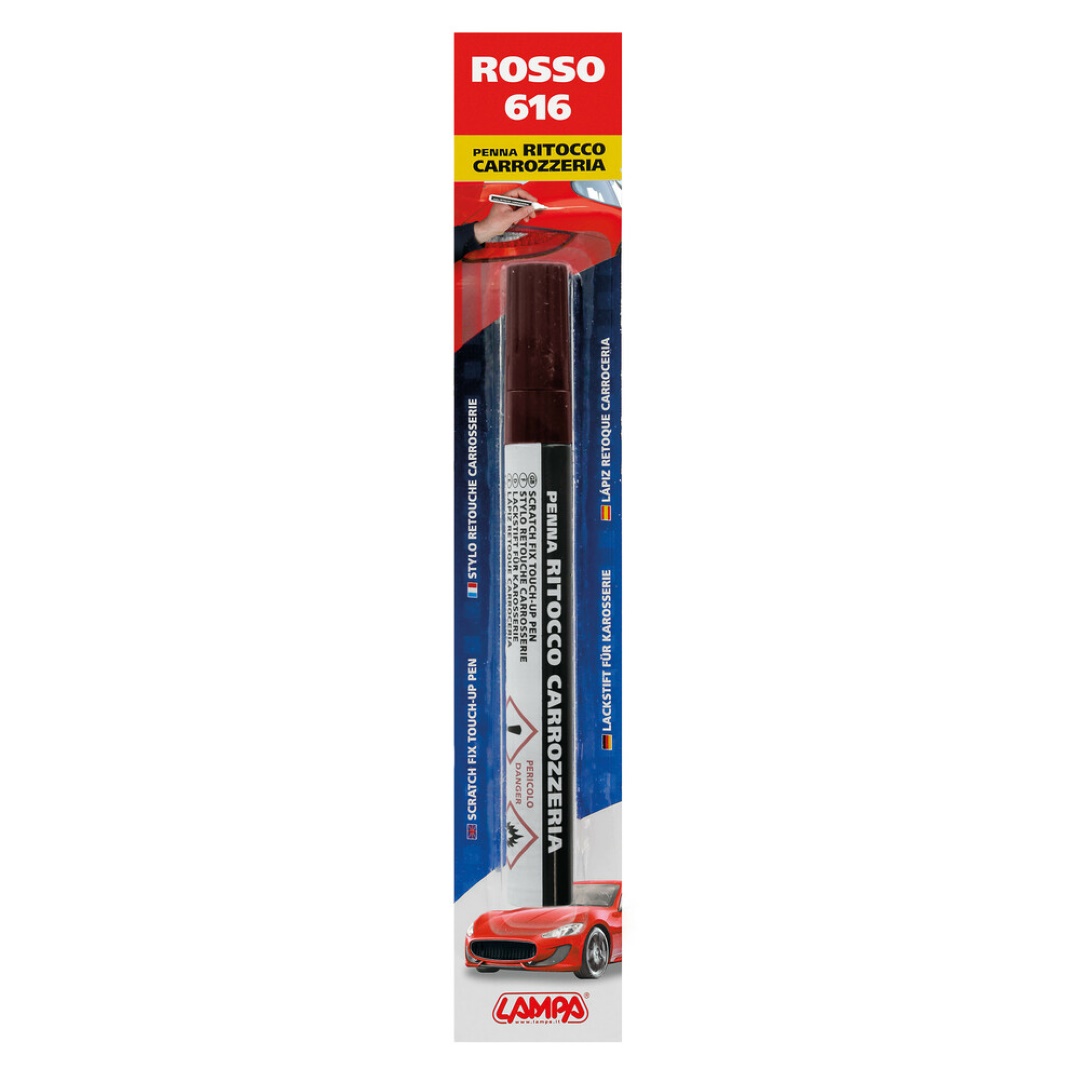 Στυλό Επισκευής Γρατζουνιών LAMPA SCRATCH FIX TOUCH-UP Με Κωδικό Χρώματος 616 (Κόκκινο / 150ml)