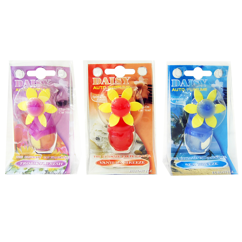 Αρωματικό Αεραγωγού DAISY Με Ανεμιστηράκι (Tropical Fresh / Φούξια)