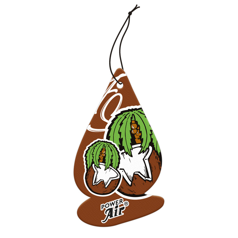 Αρωματικό Αυτοκινήτου Κρεμαστό Fresh Smile Power Air - COCONUT