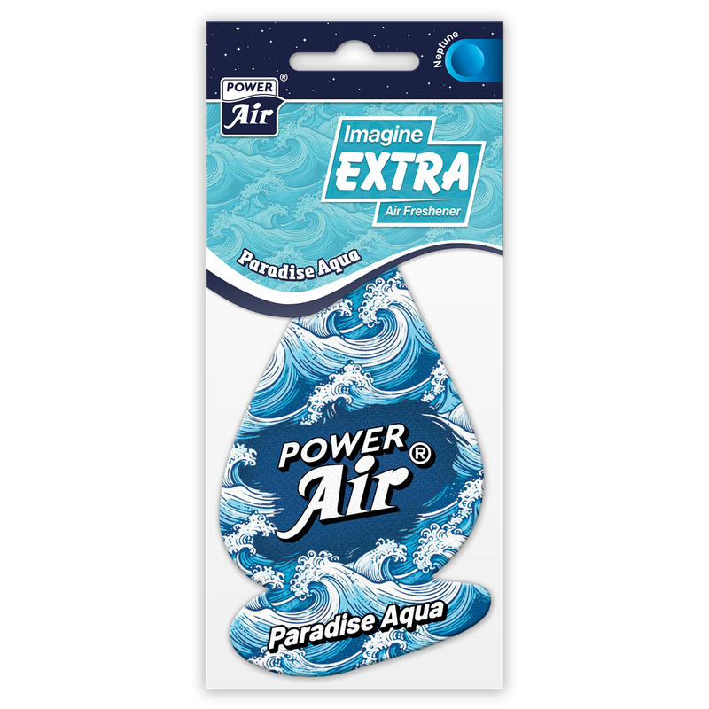 Αρωματικό Αυτοκινήτου Κρεμαστό Imagine Extra Power Air - PARADISE AQUA