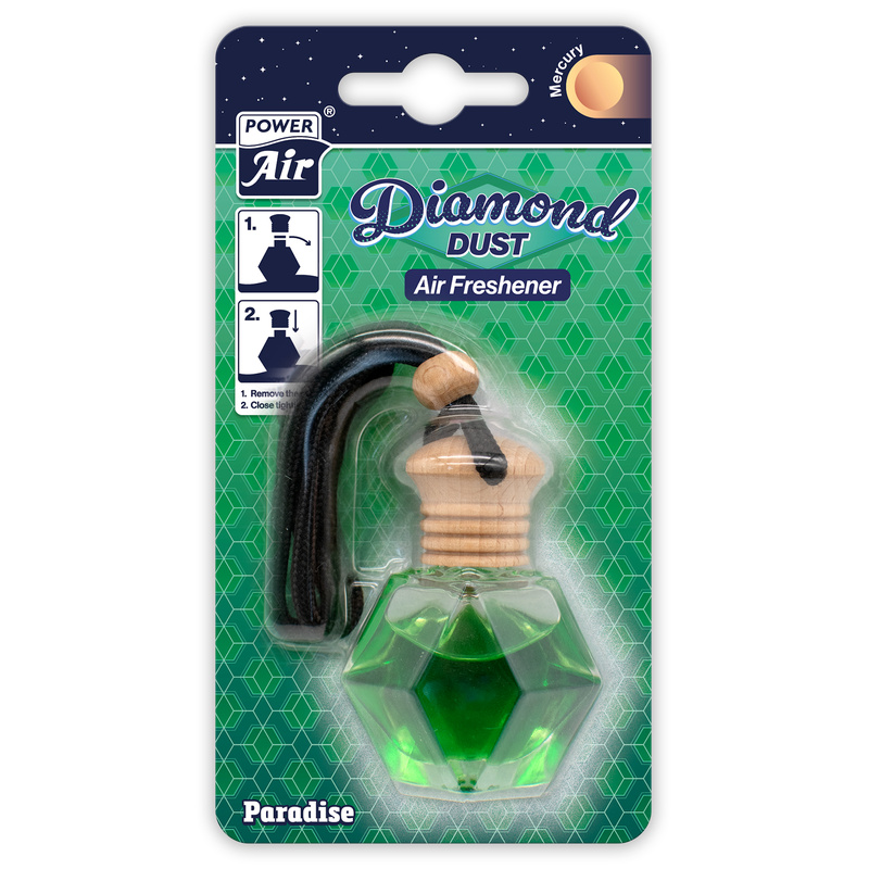 Αρωματικό Αυτοκινήτου Κρεμαστό Μπουκαλάκι Diamond Dust 9ml Power Air - PARADISE